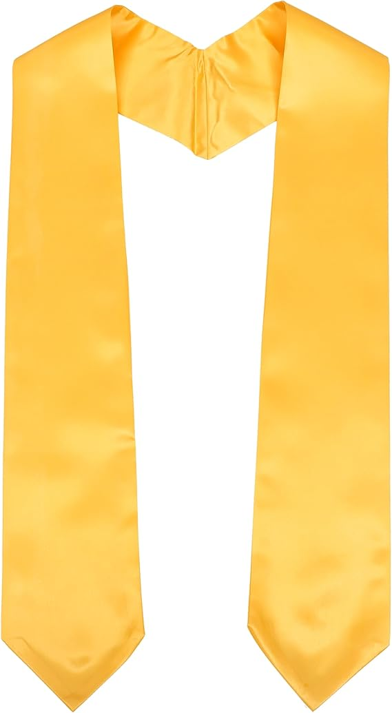 Newrara Unisex Matte Graduation Cap and Gown Set with Stole & Honor Cords