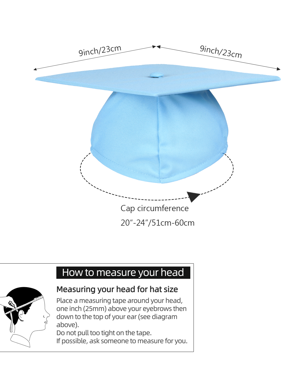 Newrara Matte Adult/Teen Unisex Graduation Gown and Cap set