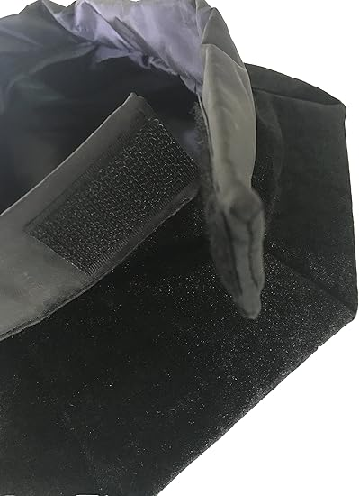 Newrara Deluxe Doctoral 8-Sided Tam Velvet Graduation Cap with Gold Tassel