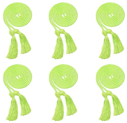 Newrara 6PCS Graduation Solid Braided Honor Cords 68 Inches Long