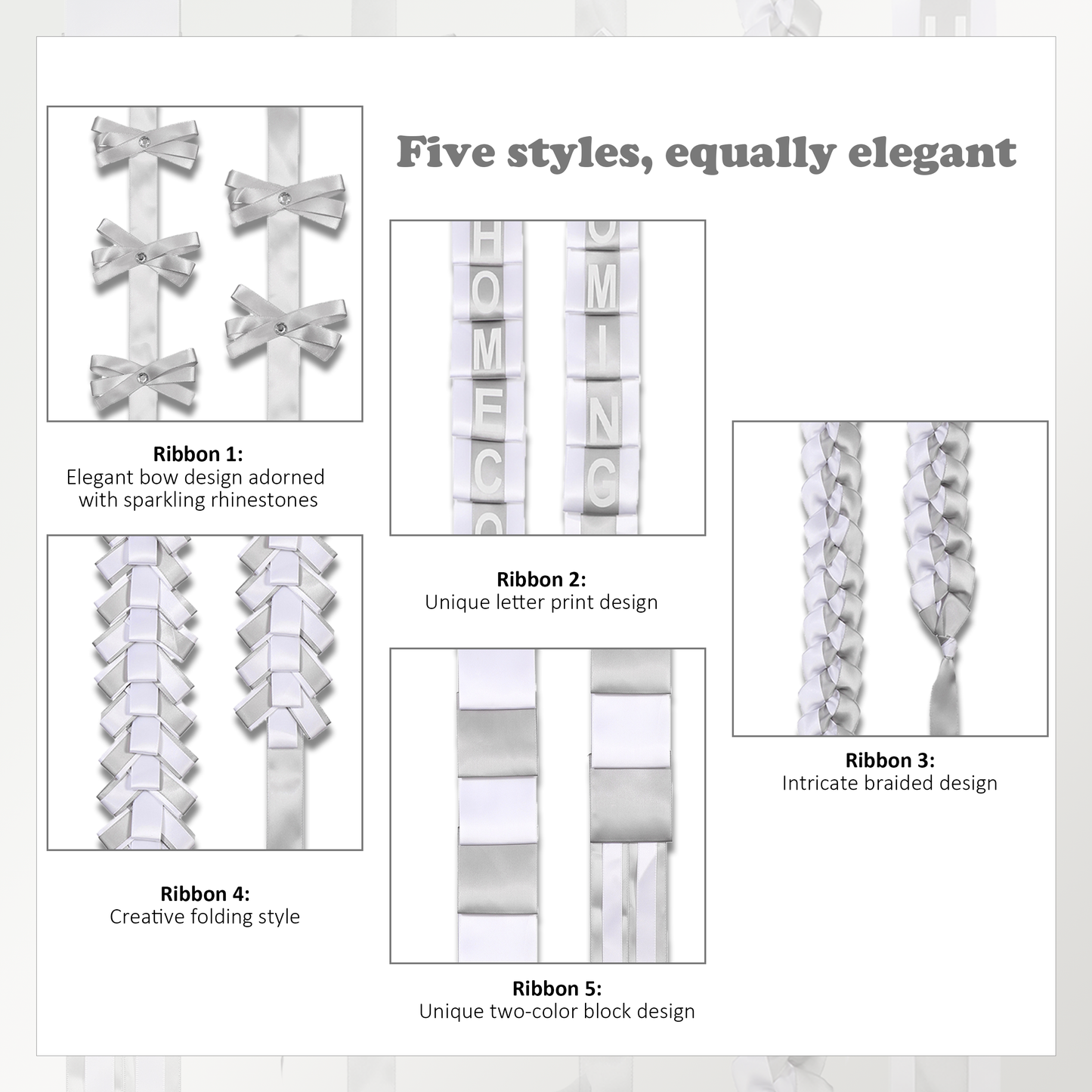 Newrara Homecoming Mum Supplies Set with Flower, Ribbon, and Braids for Back-to-School & Party Decorations 36 Inch