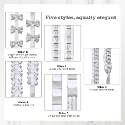 Newrara Homecoming Mum Supplies Set with Flower, Ribbon, and Braids for Back-to-School & Party Decorations 36 Inch