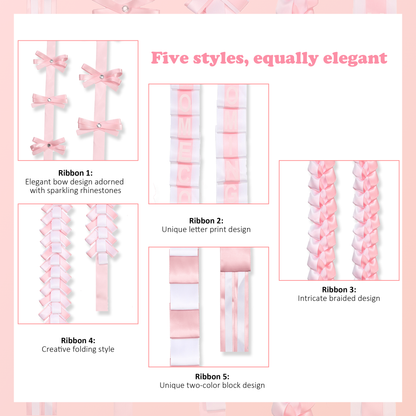 Newrara Homecoming Mum Supplies Set with Flower, Ribbon, and Braids for Back-to-School & Party Decorations 36 Inch