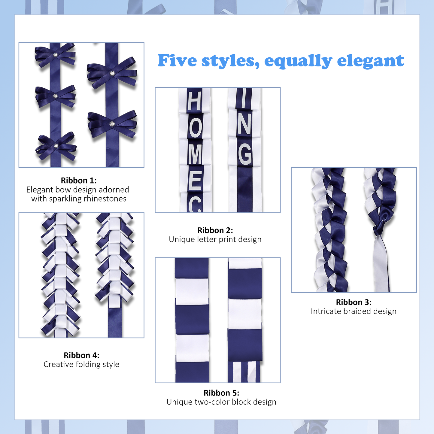 Newrara Homecoming Mum Supplies Set with Flower, Ribbon, and Braids for Back-to-School & Party Decorations 36 Inch