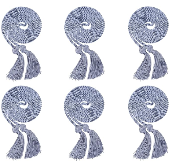 Newrara 6PCS Graduation Solid Braided Honor Cords 68 Inches Long