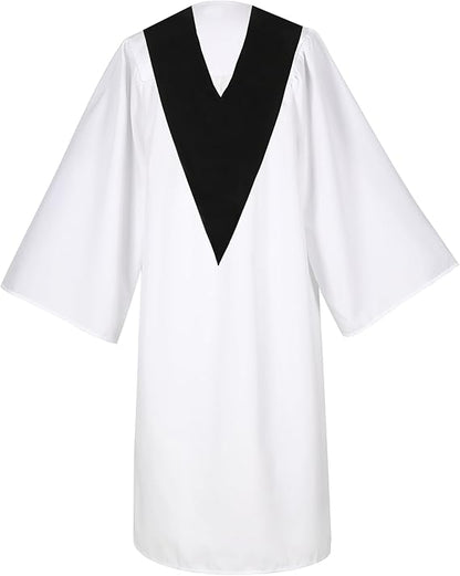 Graduation gown with stole back view