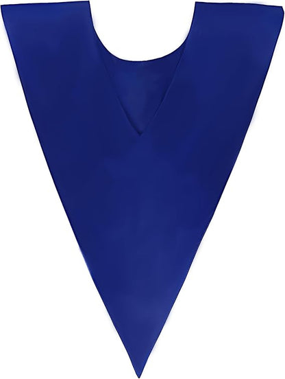 Newrara Unisex Classic V-Shape Solid Satin Stole