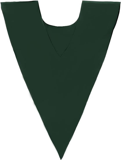 Newrara Unisex Classic V-Shape Solid Satin Stole