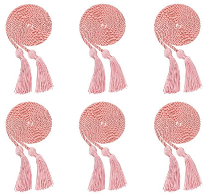 Newrara 6PCS Graduation Solid Braided Honor Cords 68 Inches Long