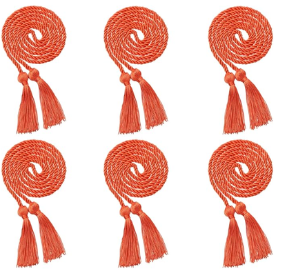 Newrara 6PCS Graduation Solid Braided Honor Cords 68 Inches Long