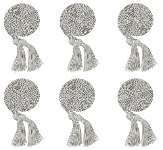 Newrara 6PCS Graduation Solid Braided Honor Cords 68 Inches Long