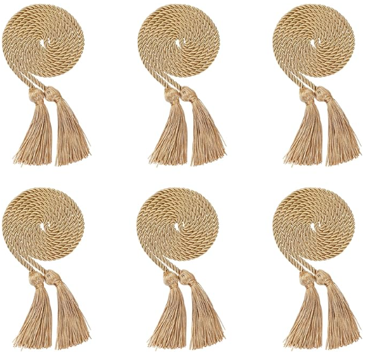 Newrara 6PCS Graduation Solid Braided Honor Cords 68 Inches Long