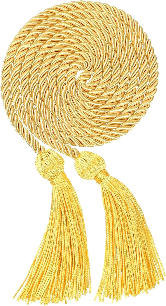 Newrara Unisex Matte Graduation Cap and Gown Set with Stole & Honor Cords