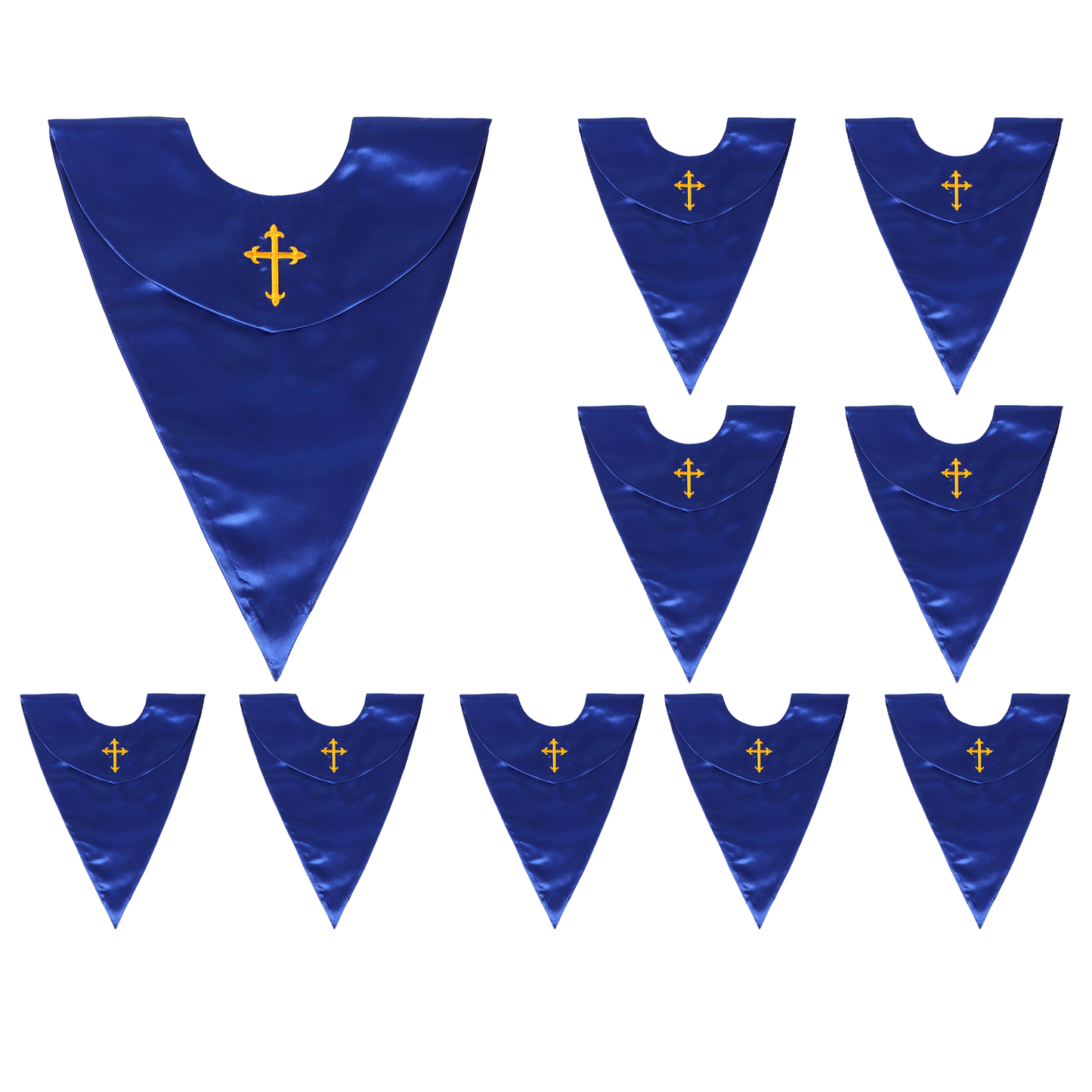 Bulk V-shape choir stole set for School groups