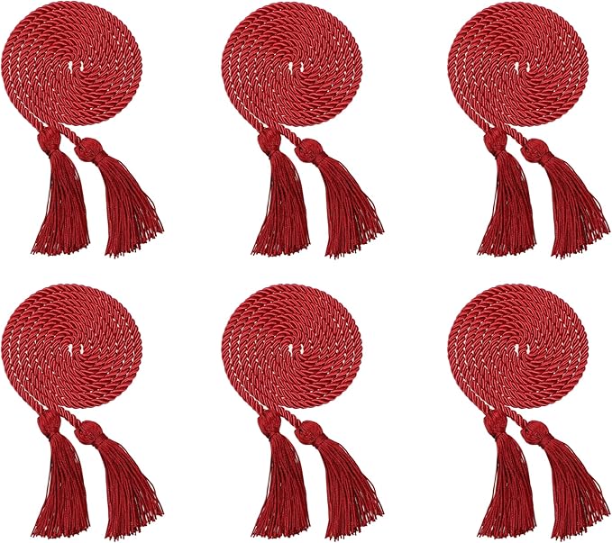 dark red graduation honor cords 68 inch single color