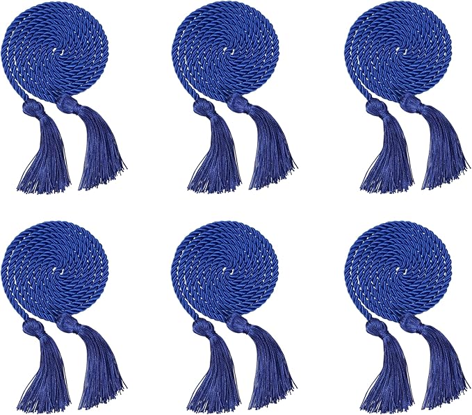 royal blue graduation honor cords 68 inch single color