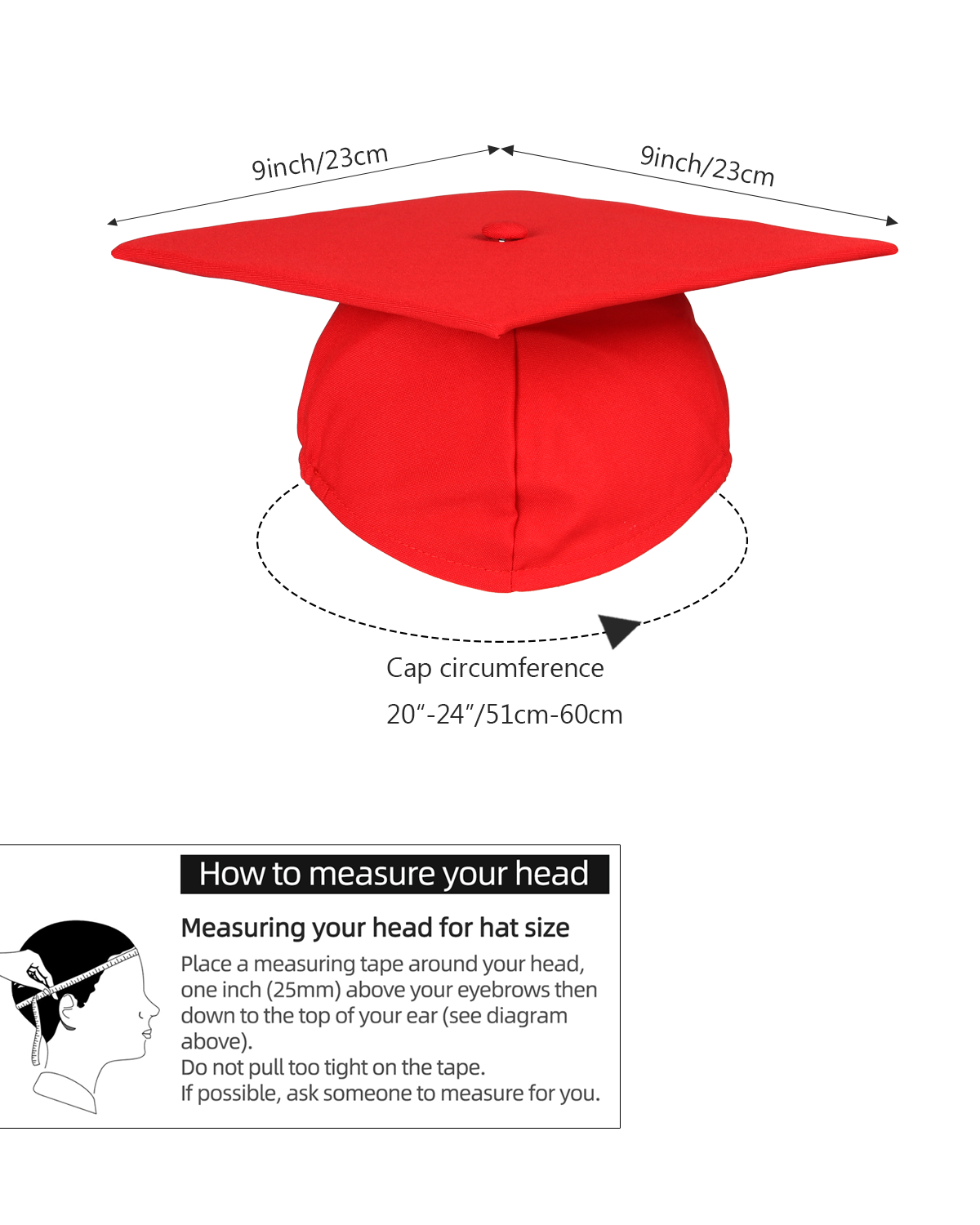 Newrara Matte Adult/Teen Unisex Graduation Gown and Cap set