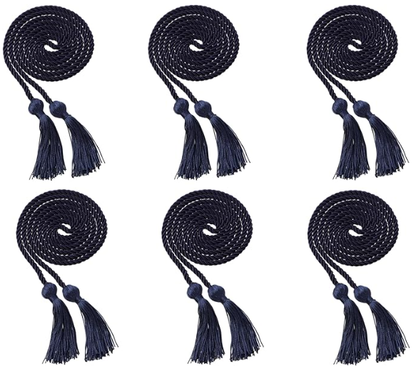 Newrara 6PCS Graduation Solid Braided Honor Cords 68 Inches Long