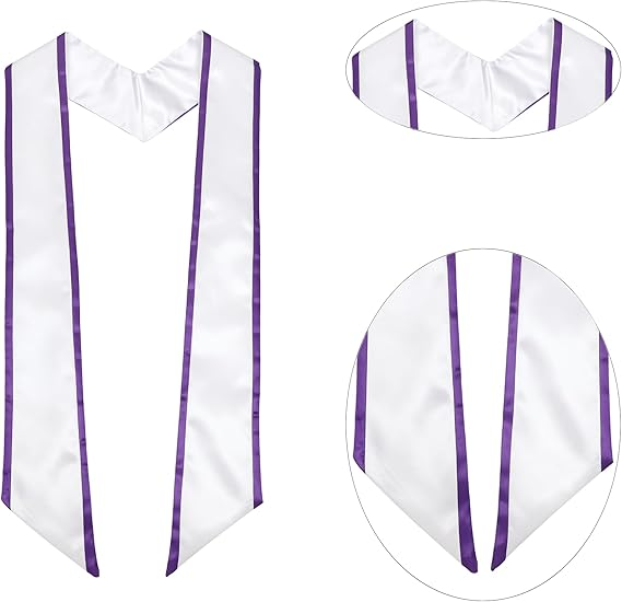 Shiny satin honor stole ideal for choir and church performances