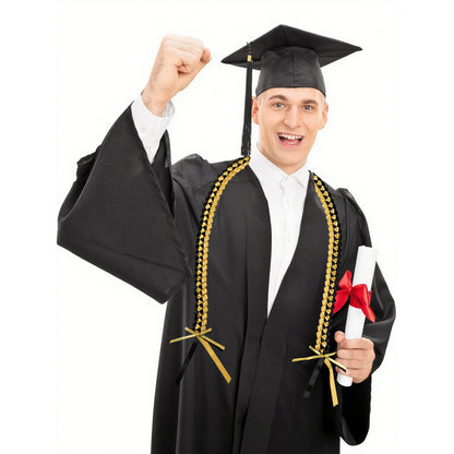 Bright ribbon lei for graduation outfits and celebrations