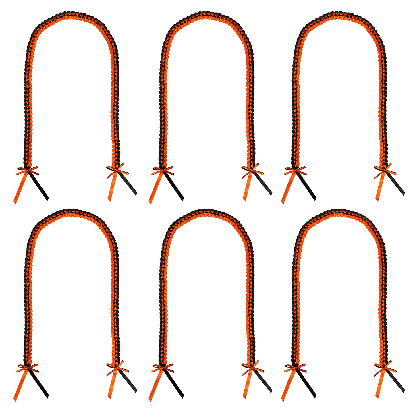 Group pack of handcrafted ribbon graduation leis