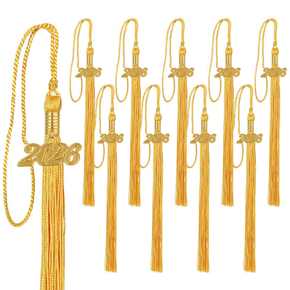 Newrara Graduation 10PCS tassel with gold 2026 year charm