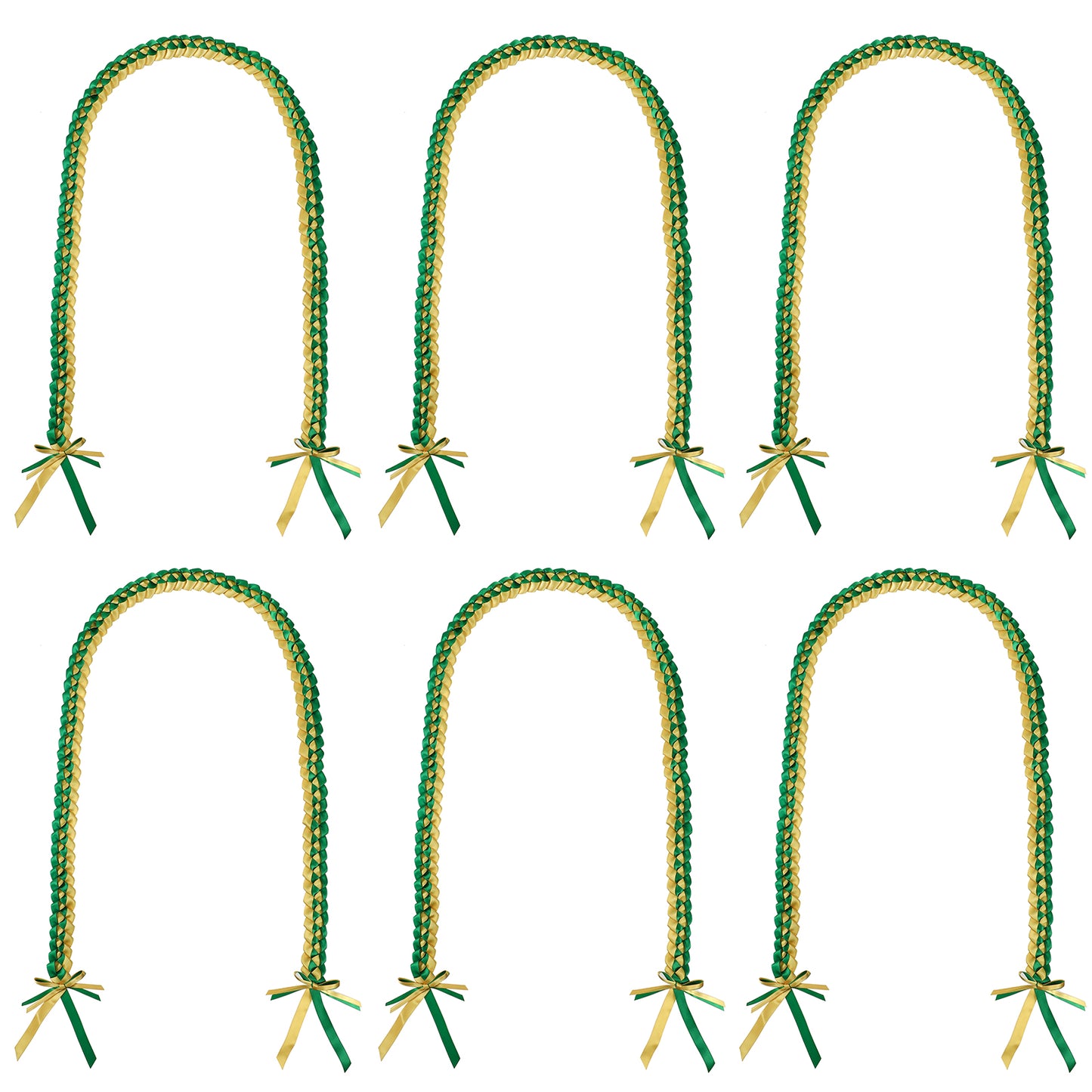 Bulk floral ribbon leis for graduates and celebrations