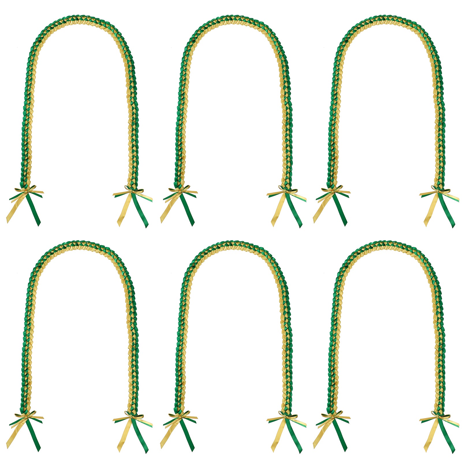 Bulk floral ribbon leis for graduates and celebrations