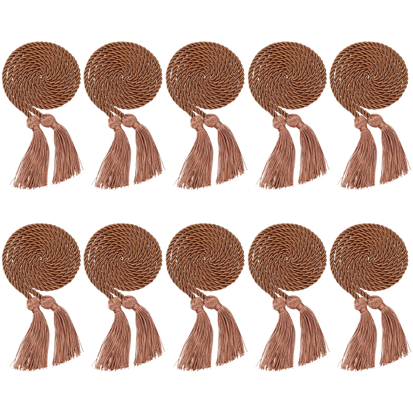 Newrara 10PCS Graduation Solid Braided Honor Cords 68 Inches Long