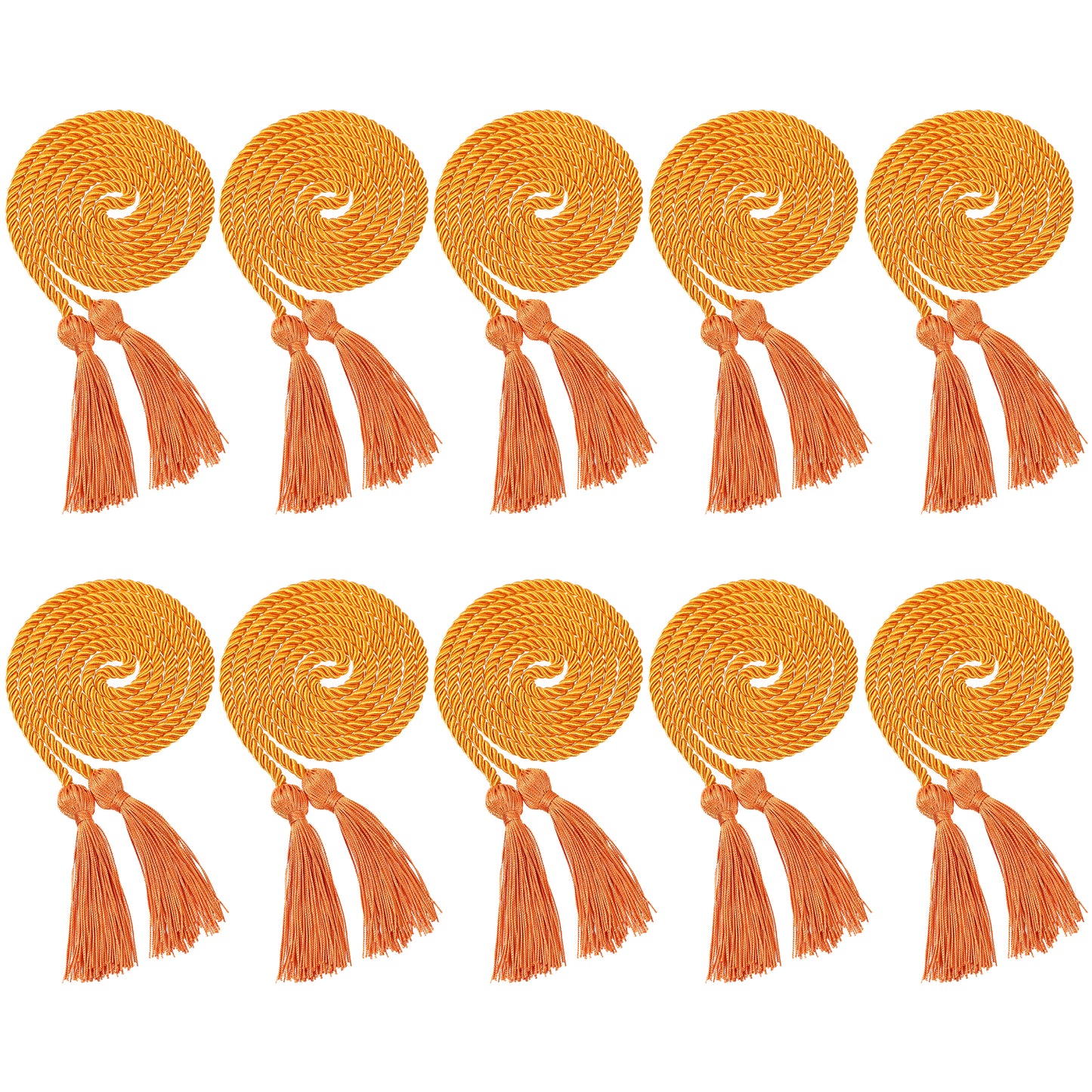 Newrara 10PCS Graduation Solid Braided Honor Cords 68 Inches Long