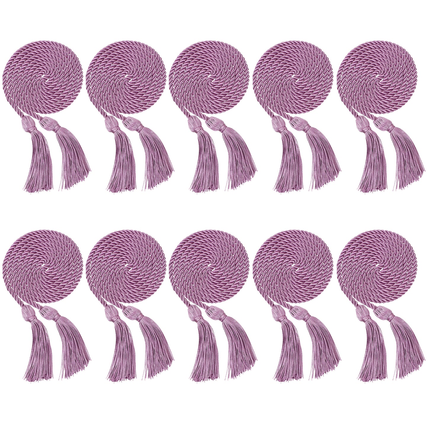 Newrara 10PCS Graduation Solid Braided Honor Cords 68 Inches Long