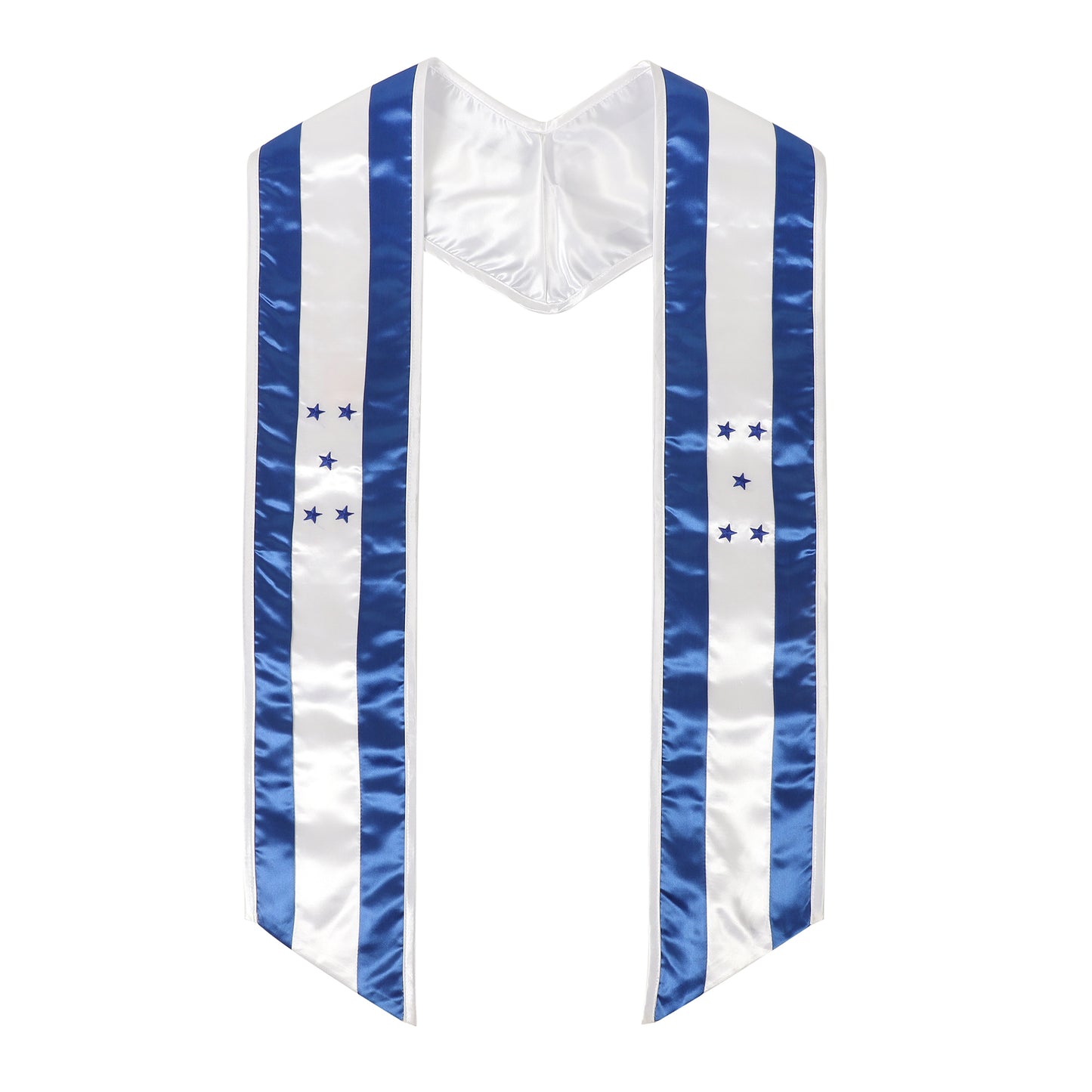 Newrara Unisex National Flag Graduation Stole Embroidery Sash 72''