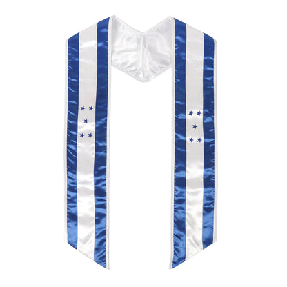 Newrara Unisex National Flag Graduation Stole Embroidery Sash 72''