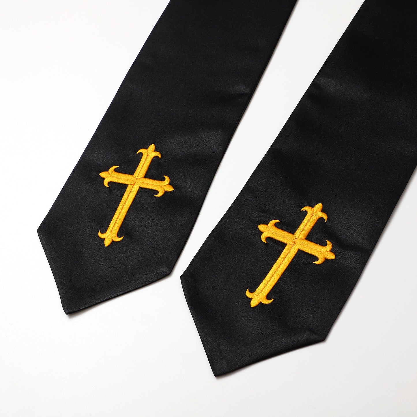 Newrara Traditional Church Choir Stole with Embroidered Cross 60''