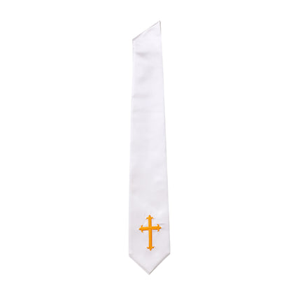 Newrara Traditional Church Choir Stole with Embroidered Cross 60''