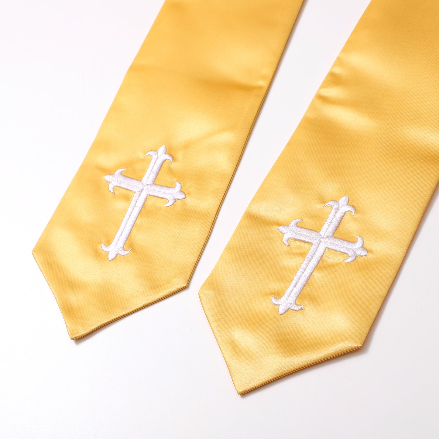 Newrara Traditional Church Choir Stole with Embroidered Cross 60''