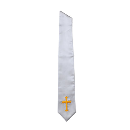 Newrara Traditional Church Choir Stole with Embroidered Cross 60''