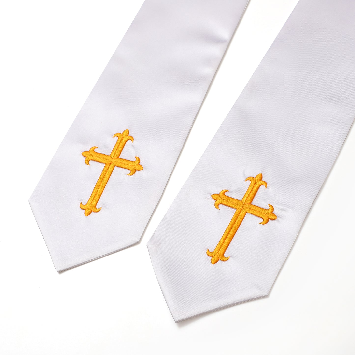Newrara Traditional Church Choir Stole with Embroidered Cross 60''