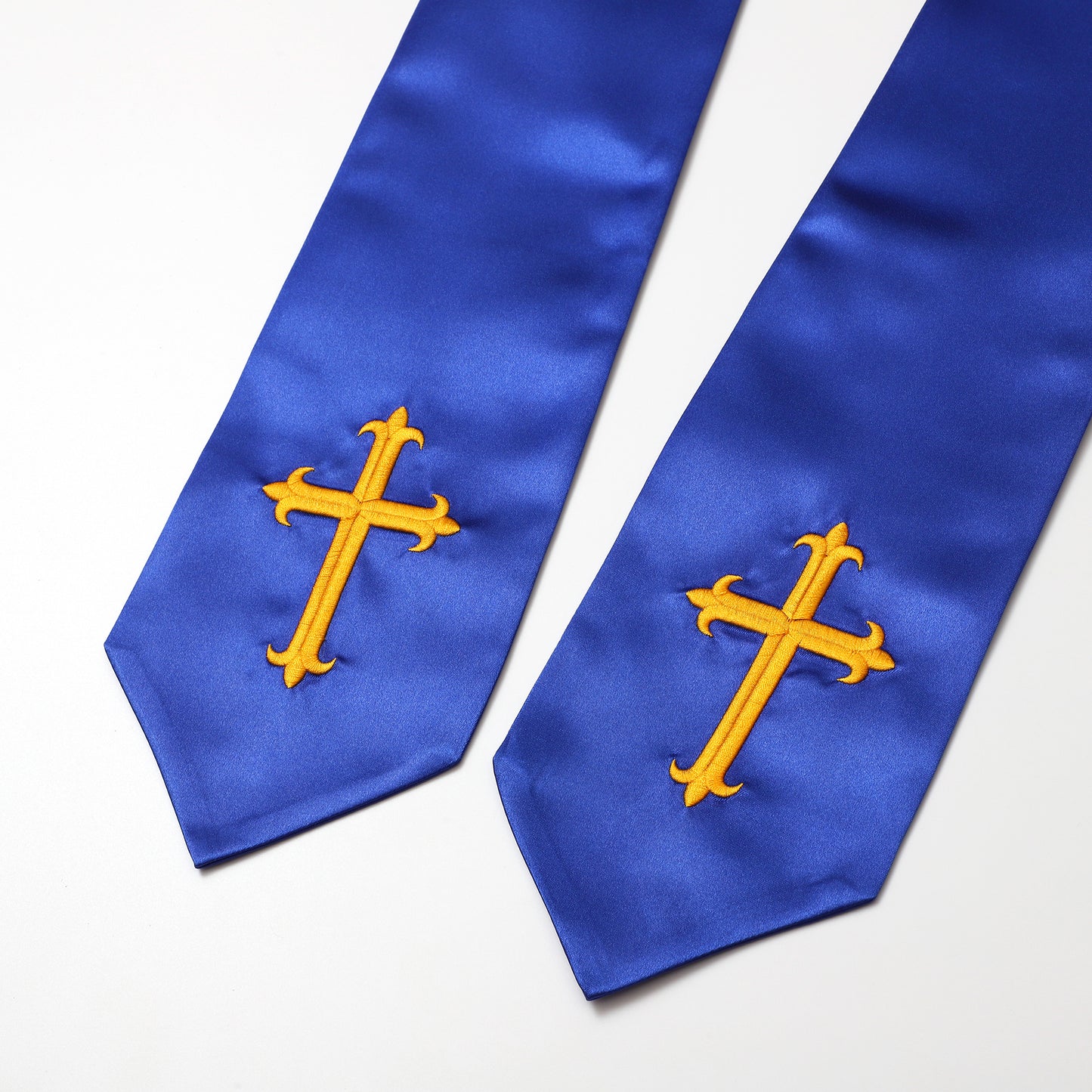 Newrara Traditional Church Choir Stole with Embroidered Cross 60''