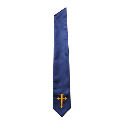 Newrara Traditional Church Choir Stole with Embroidered Cross 60''