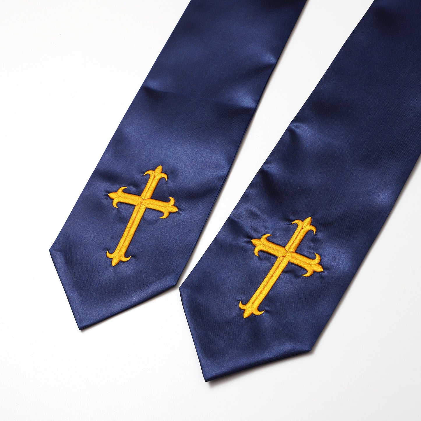 Newrara Traditional Church Choir Stole with Embroidered Cross 60''