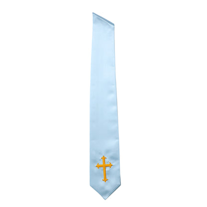Newrara Traditional Church Choir Stole with Embroidered Cross 60''