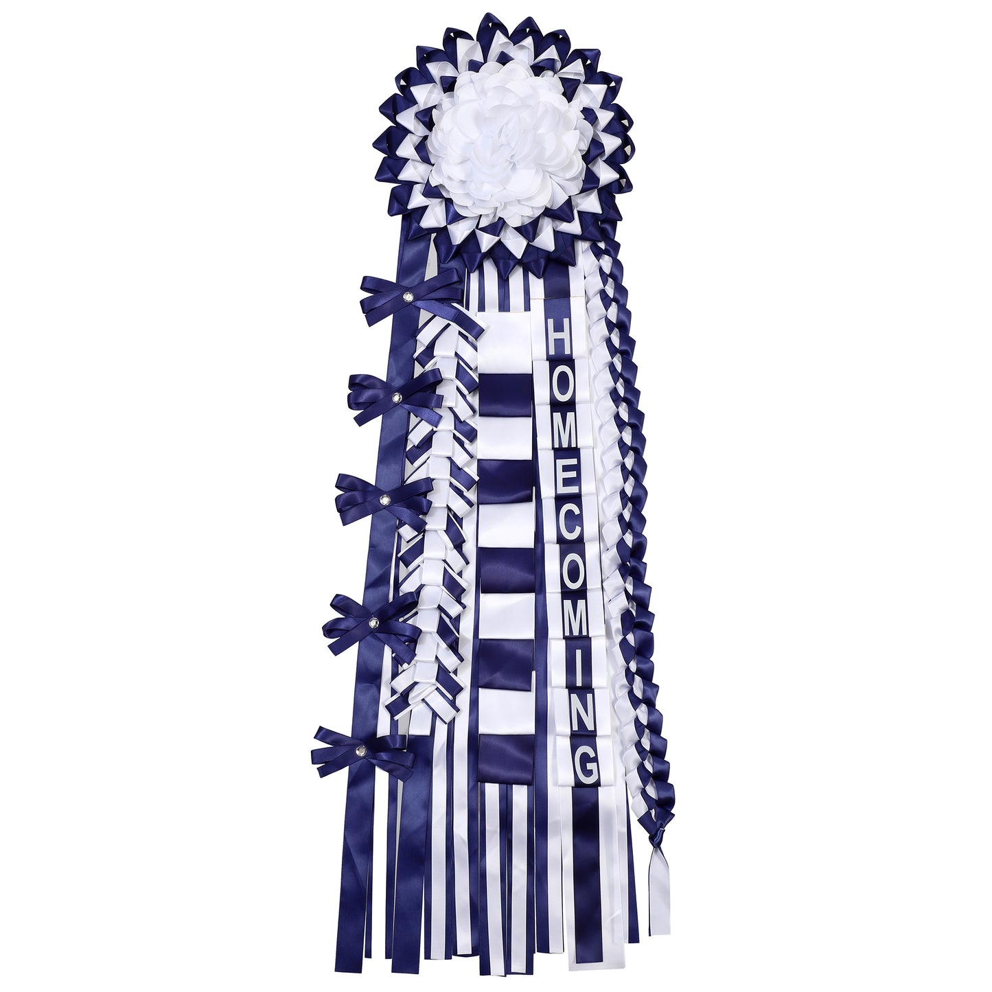 Newrara Homecoming Mum Supplies Set with Flower, Ribbon, and Braids for Back-to-School & Party Decorations 36 Inch