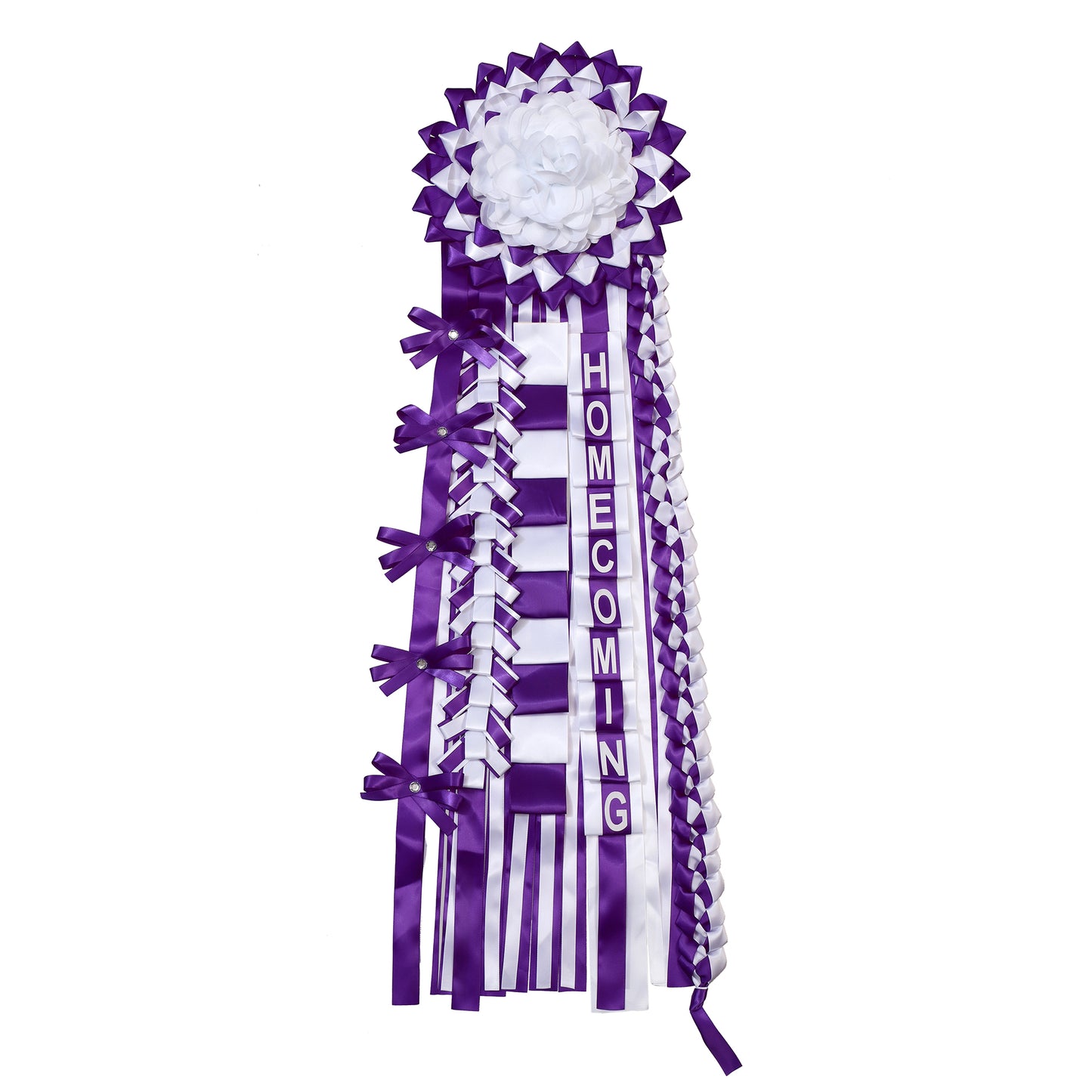 Newrara Homecoming Mum Supplies Set with Flower, Ribbon, and Braids for Back-to-School & Party Decorations 36 Inch