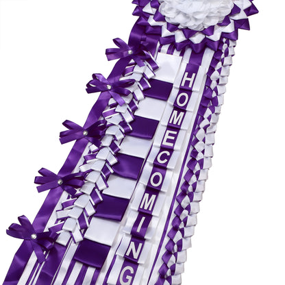 Newrara Homecoming Mum Supplies Set with Flower, Ribbon, and Braids for Back-to-School & Party Decorations 36 Inch