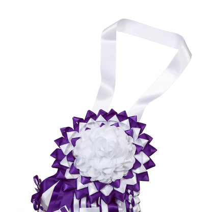 Newrara Homecoming Mum Supplies Set with Flower, Ribbon, and Braids for Back-to-School & Party Decorations 36 Inch
