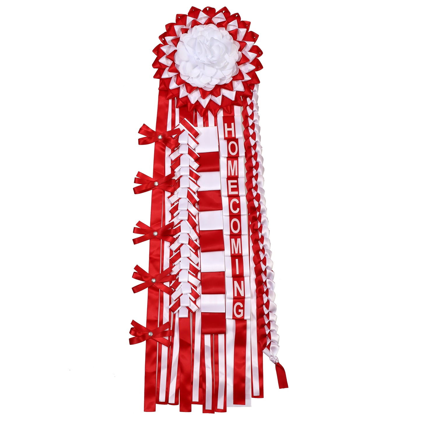 Newrara Homecoming Mum Supplies Set with Flower, Ribbon, and Braids for Back-to-School & Party Decorations 36 Inch