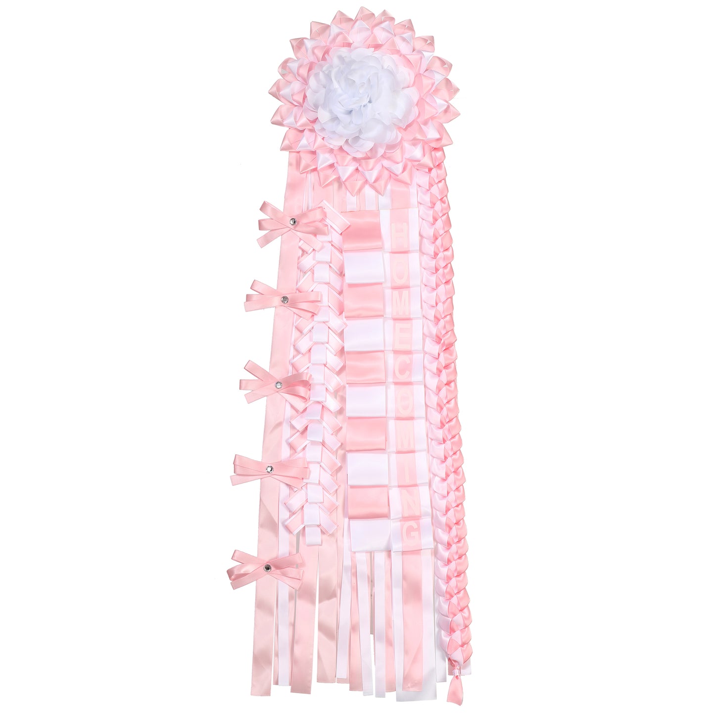 Newrara Homecoming Mum Supplies Set with Flower, Ribbon, and Braids for Back-to-School & Party Decorations 36 Inch