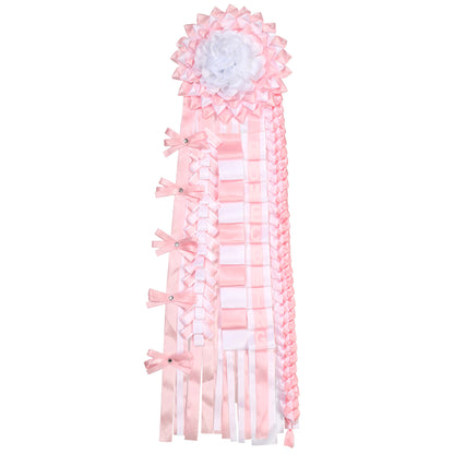 Newrara Homecoming Mum Supplies Set with Flower, Ribbon, and Braids for Back-to-School & Party Decorations 36 Inch