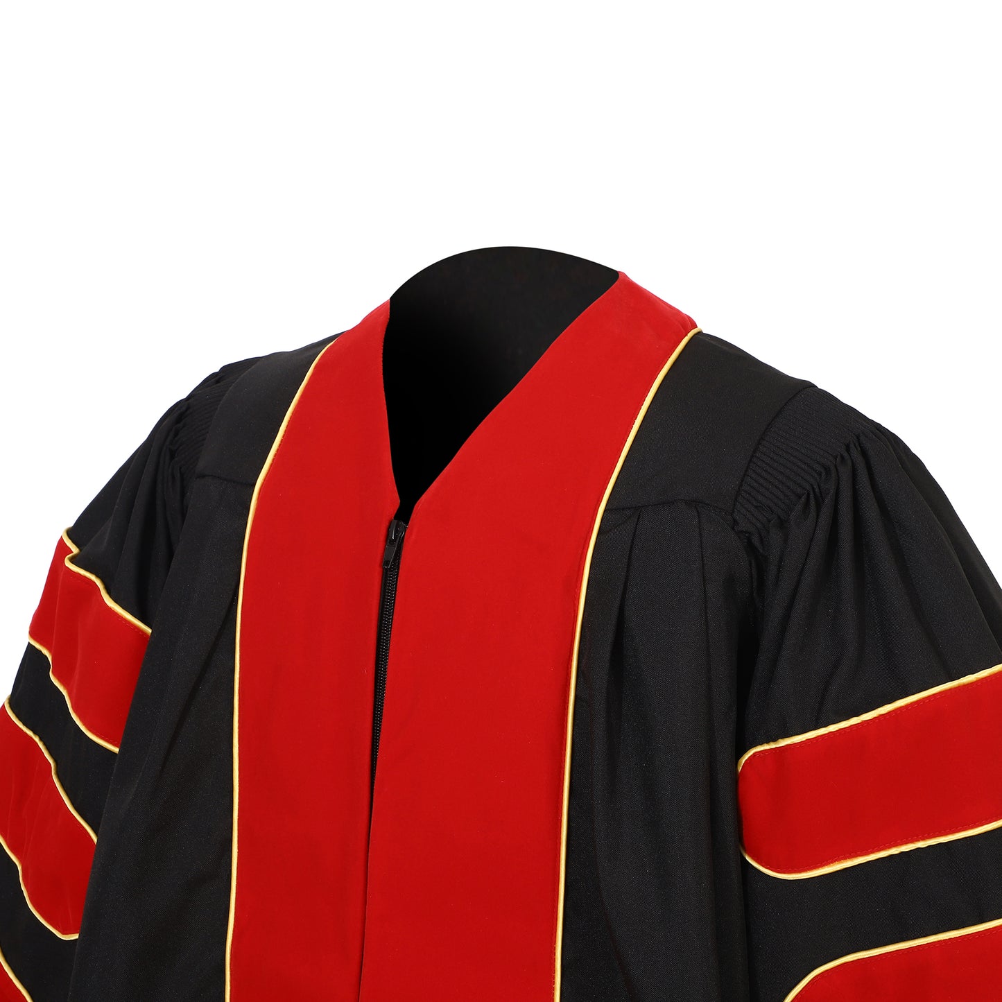 Newrara Deluxe Doctoral Set–Gown,8-sided Tam & Hood for PhD Graduation Ceremony